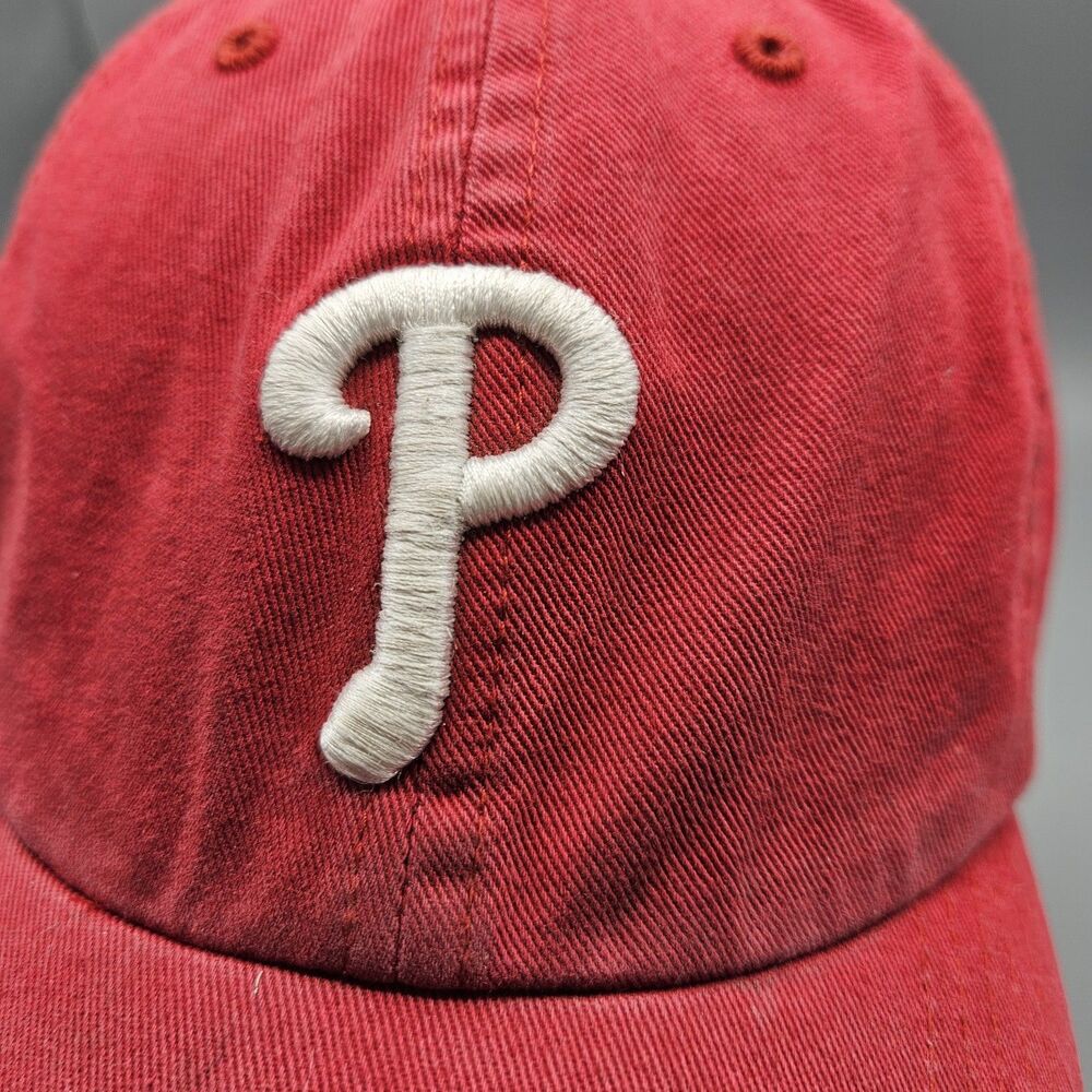Philadelphia Phillies 47 Brand Strapback Adj Hat Cap Youth Kids MLB Baseball Red - Picture 5 of 8